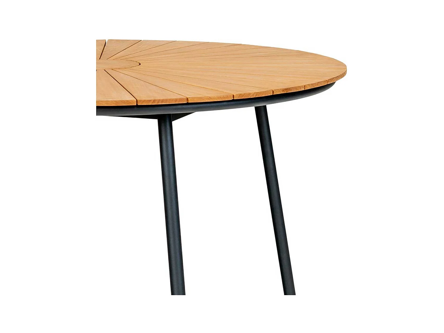 Gartentisch Garten Esstisch aus Teak Massivholz und Metall