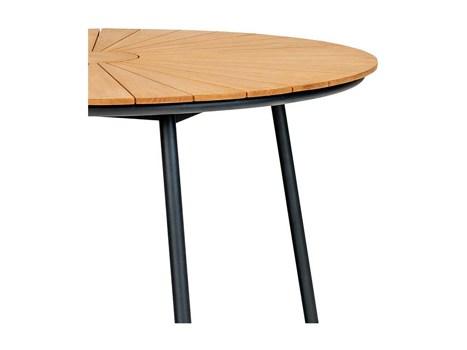 Gartentisch Garten Esstisch aus Teak Massivholz und Metall