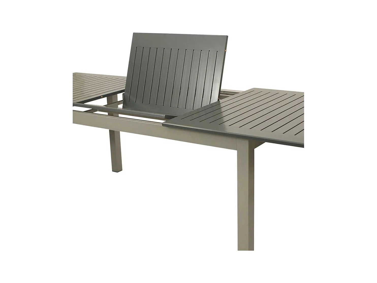 Garten Esstisch in dunkel Grau Butterflyauszug