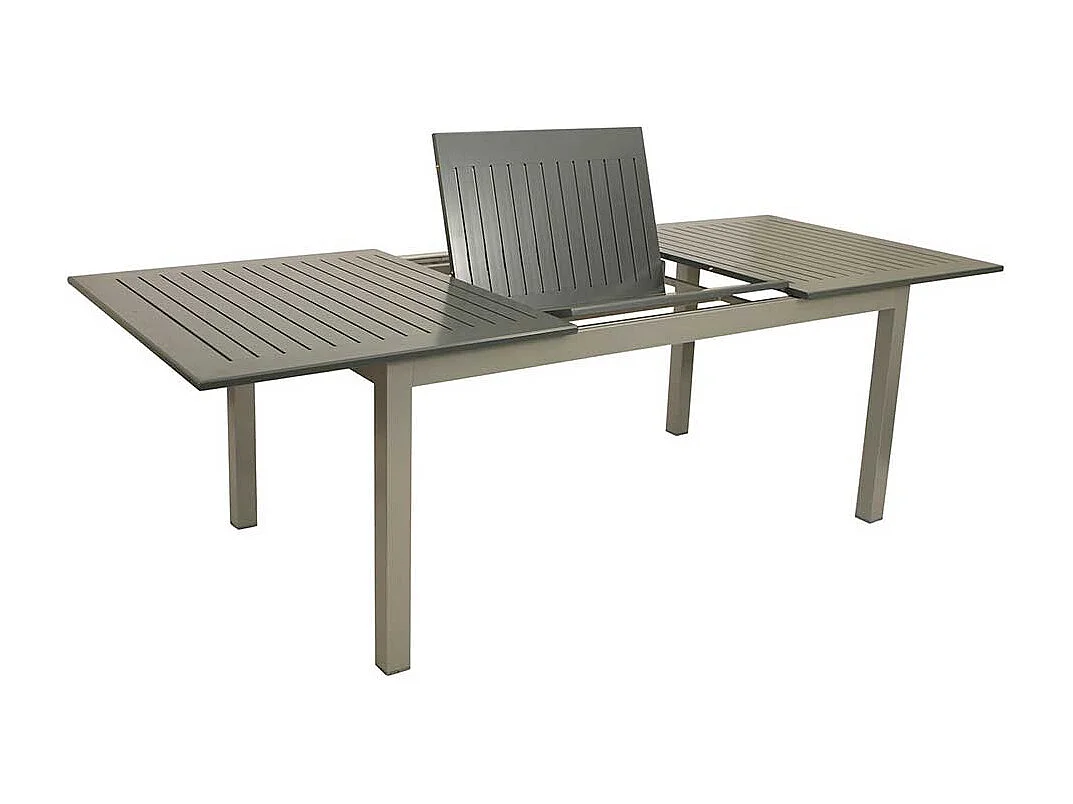 Garten Esstisch in dunkel Grau Butterflyauszug