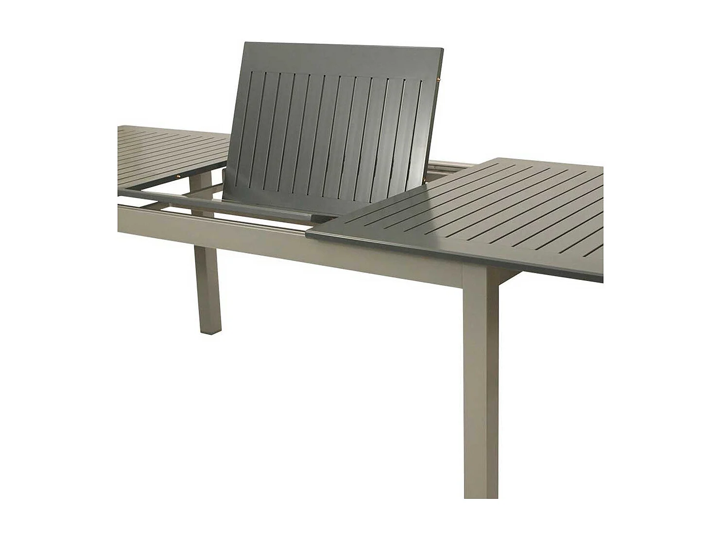 Garten Esstisch in dunkel Grau Butterflyauszug