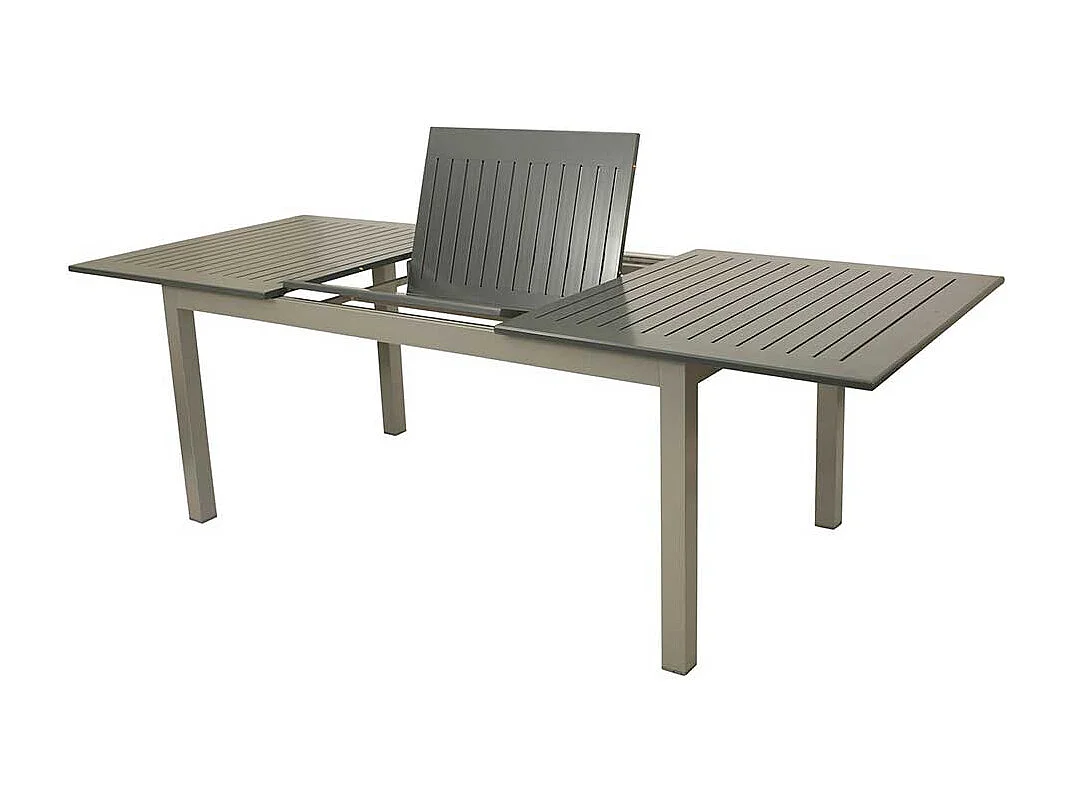 Garten Esstisch in dunkel Grau Butterflyauszug