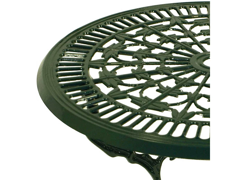 Garten Esstisch in Dunkelgrün rund