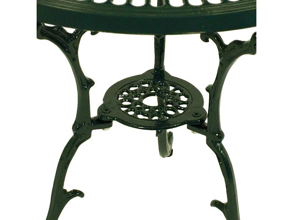 Garten Esstisch in Dunkelgrün rund