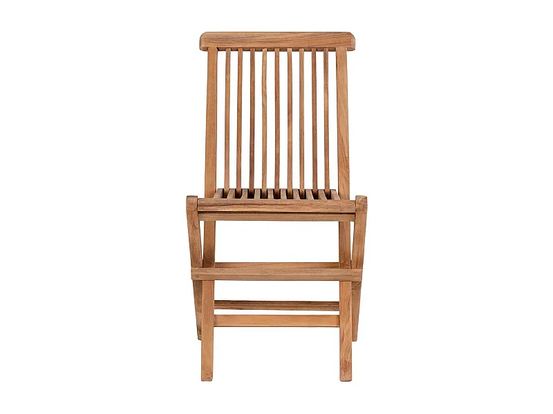 Outdoor Stühle für Kinder aus Teak Massivholz 33 cm Sitzhöhe (2er Set)