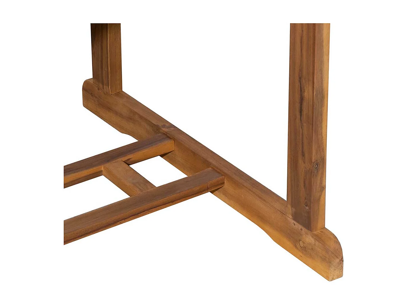 Garten Ausziehtisch aus Akazie Massivholz ovaler Tischplatte