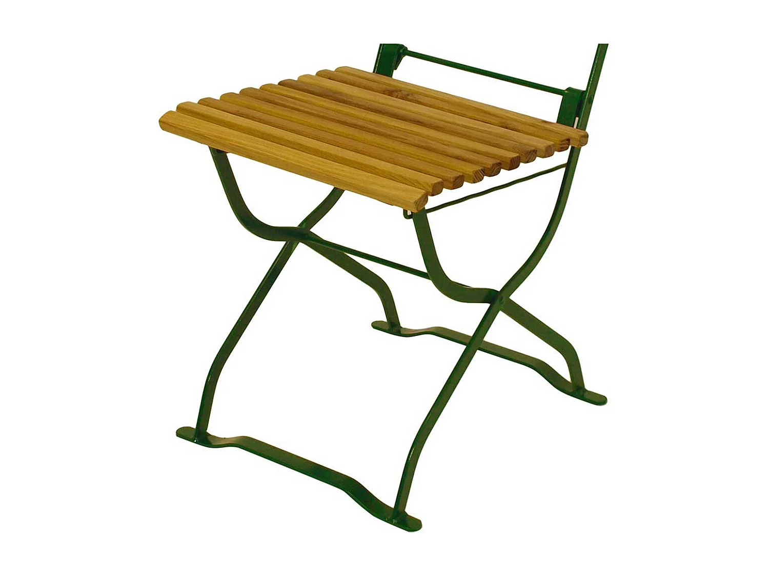 Balkonstuhl aus Robinie Massivholz und Stahl klappbar (2er Set)