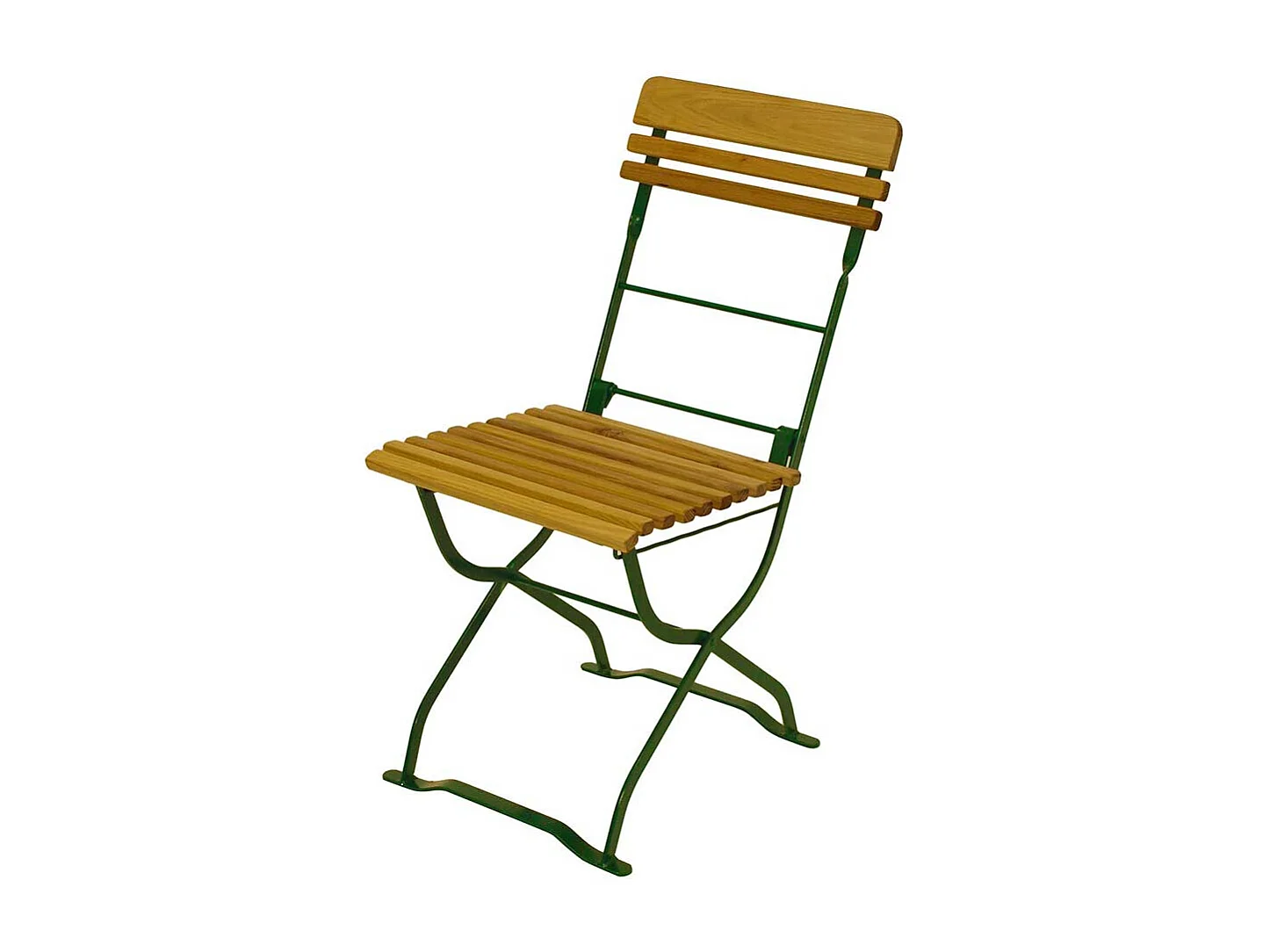 Balkonstuhl aus Robinie Massivholz und Stahl klappbar (2er Set)