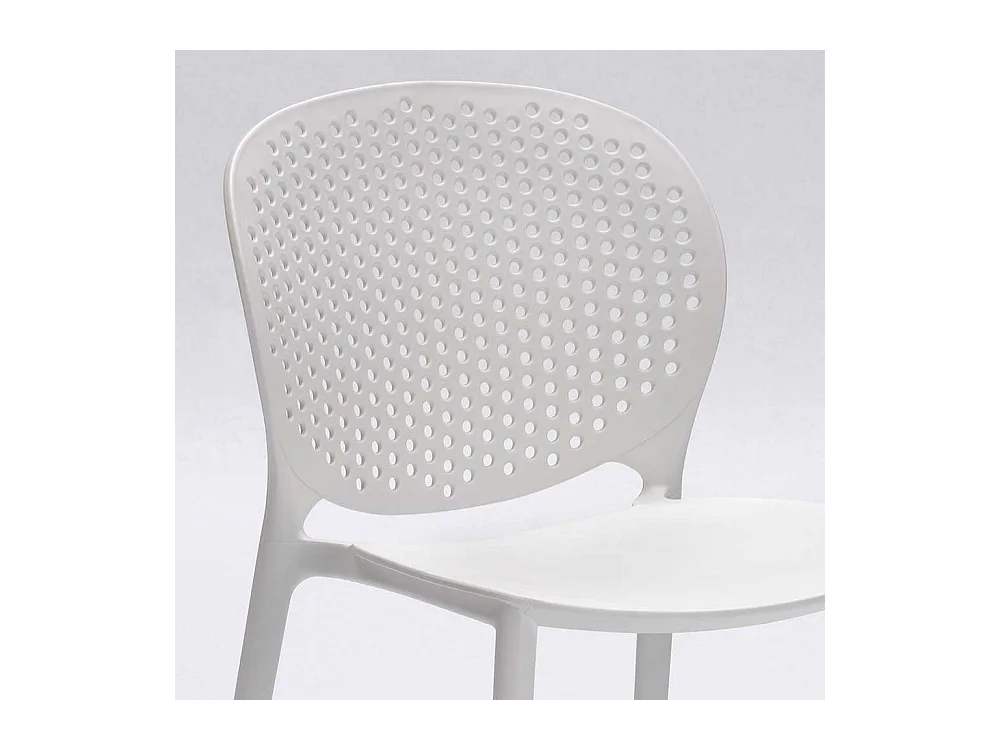 Kunststoffstuhl in Weiß modern (4er Set)