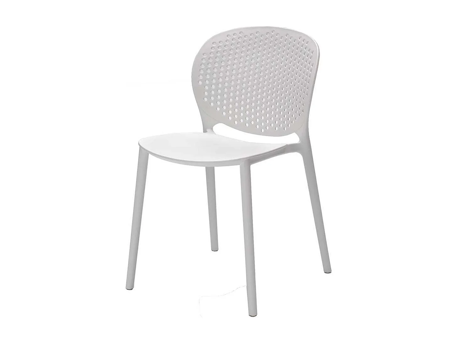 Kunststoffstuhl in Weiß modern (4er Set)