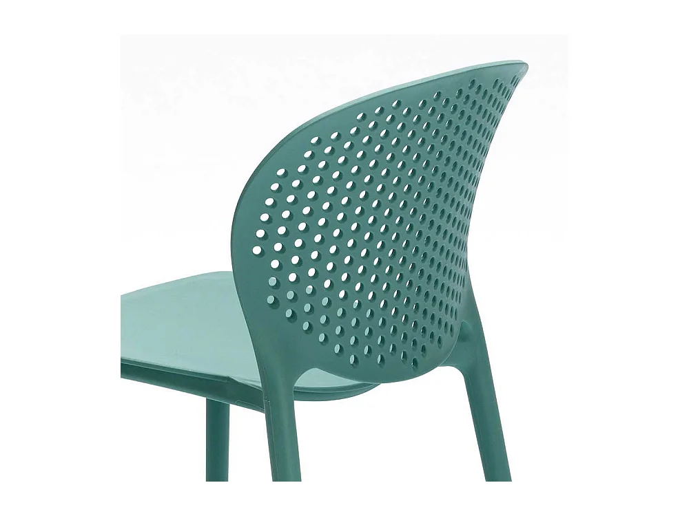 Stuhl Set in Türkis Kunststoff (4er Set)