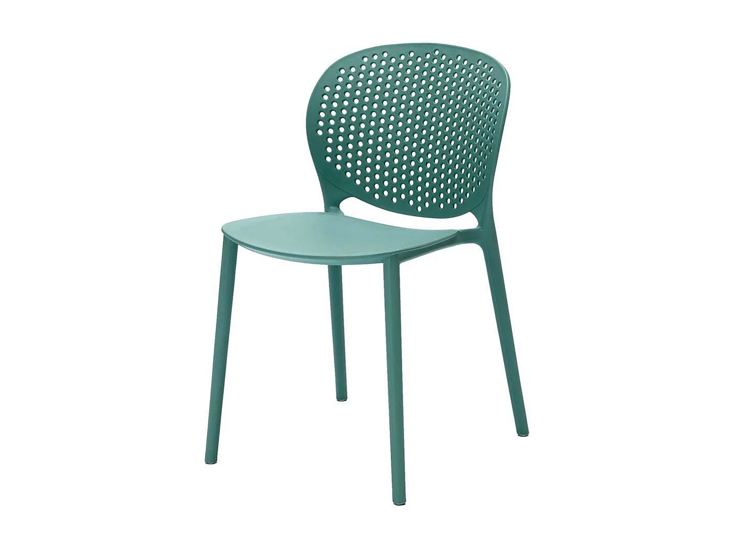 Stuhl Set in Türkis Kunststoff (4er Set)