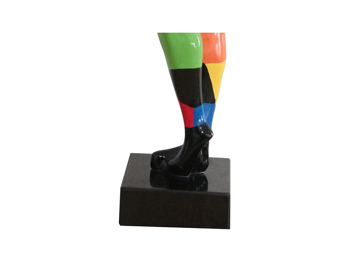 statue femme multicolore en résine - LADY COLOR