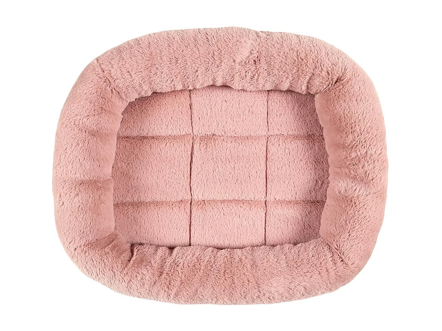 Coussin pour animaux 46x39 cm en fourrure synthétique ultra douce rose