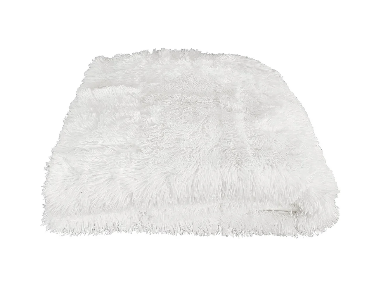 Couverture Pondérée 7kg Anti-Stress Sommeil Optimal Imitation Fourrure Blanche - SILVES