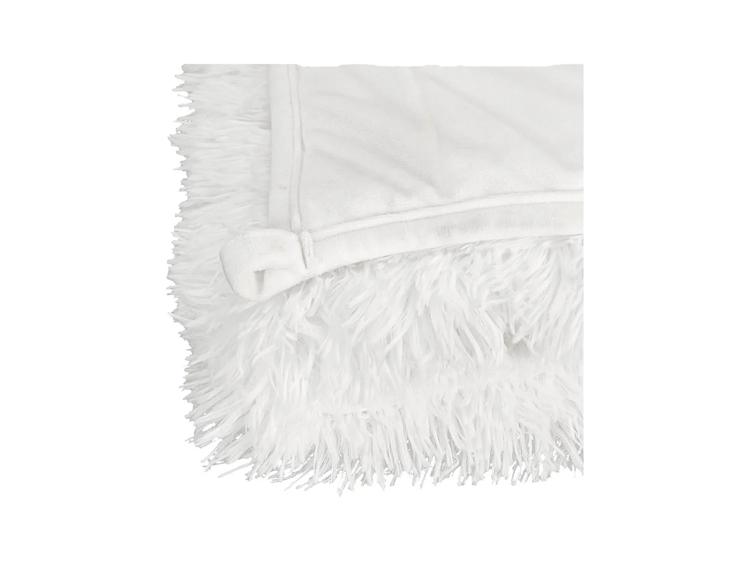 Couverture Pondérée 7kg Anti-Stress Sommeil Optimal Imitation Fourrure Blanche - SILVES