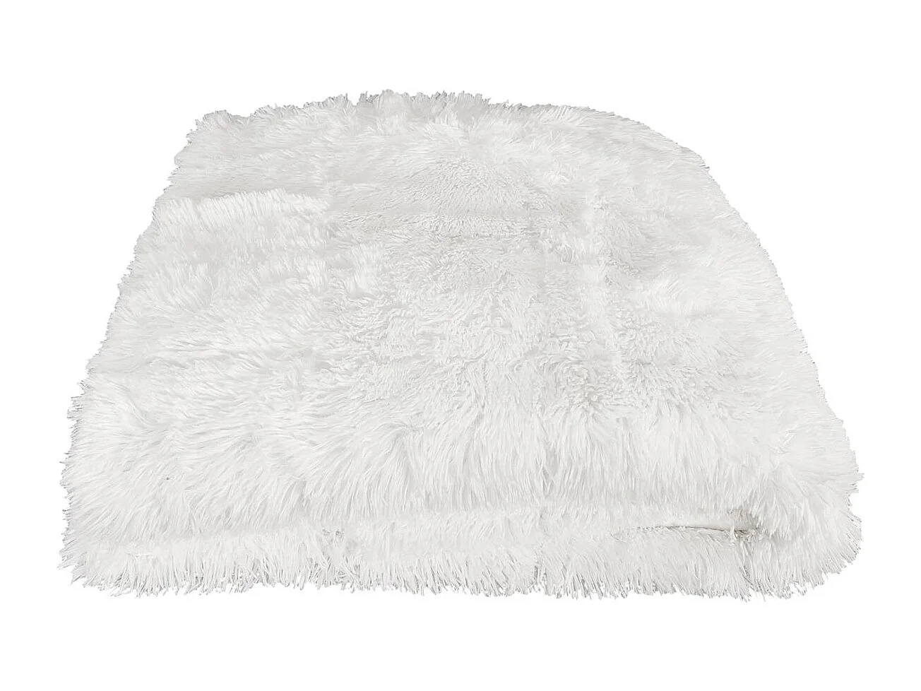 Couverture Pondérée 7kg Anti-Stress Sommeil Optimal Imitation Fourrure Blanche - SILVES