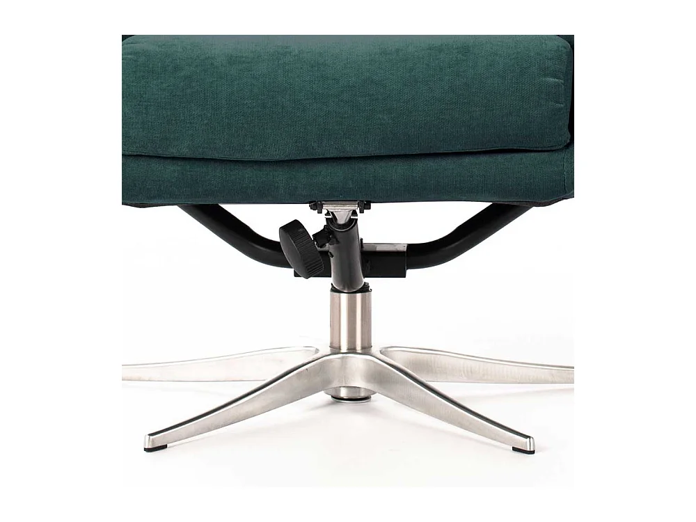 Samt Sessel in Petrol Relaxfunktion (zweiteilig)