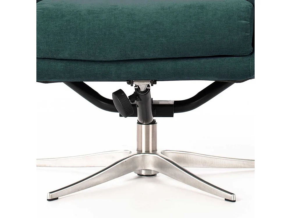 Samt Sessel in Petrol Relaxfunktion (zweiteilig)