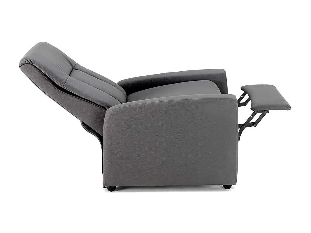 Relaxsessel aus Kunstleder Anthrazit