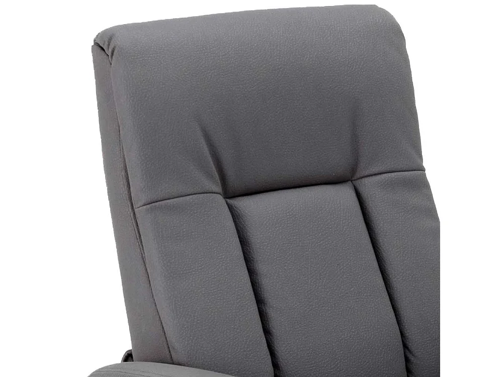 Relaxsessel aus Kunstleder Anthrazit