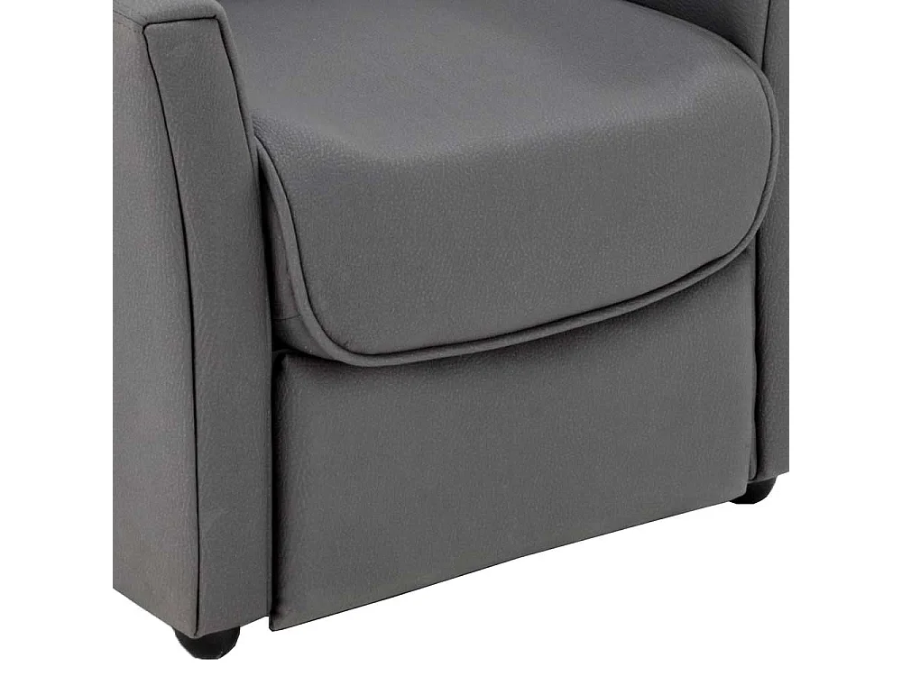 Relaxsessel aus Kunstleder Anthrazit