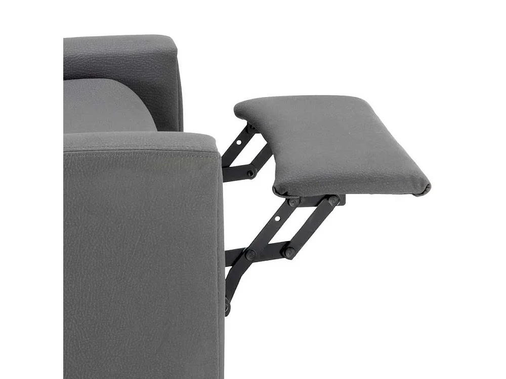 Relaxsessel aus Kunstleder Anthrazit