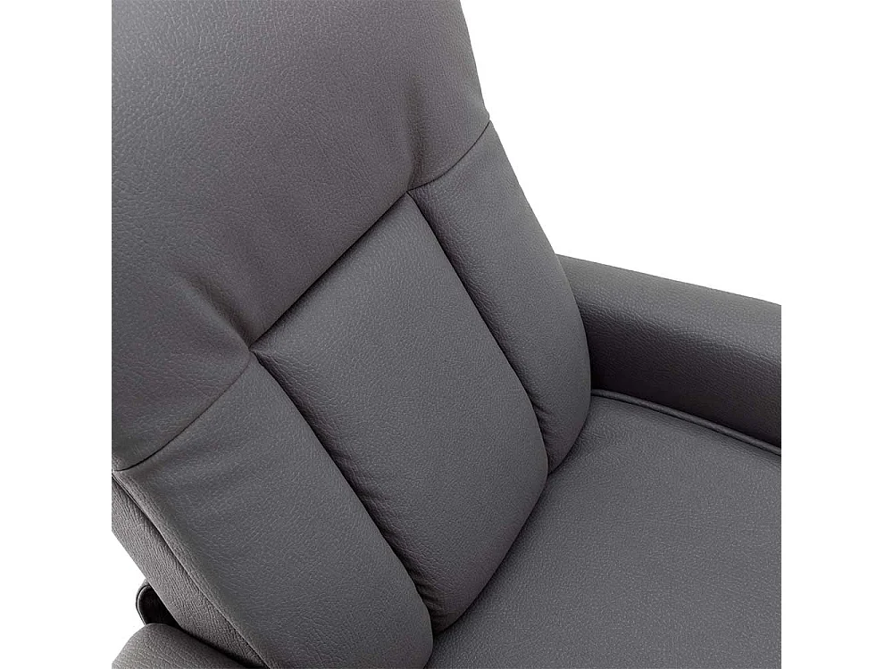 Relaxsessel aus Kunstleder Anthrazit