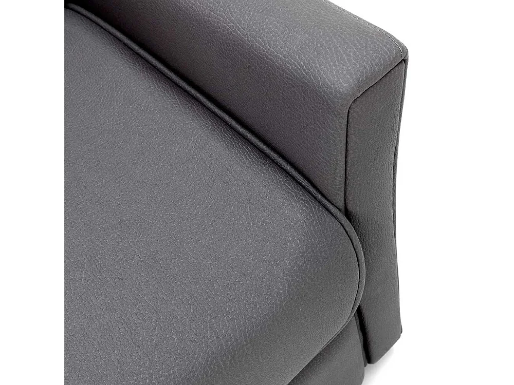 Relaxsessel aus Kunstleder Anthrazit