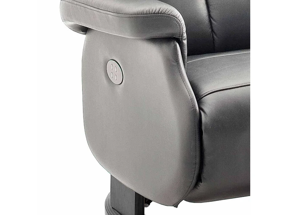 Leder Fernsehsessel in Schlamm elektrisch verstellbar
