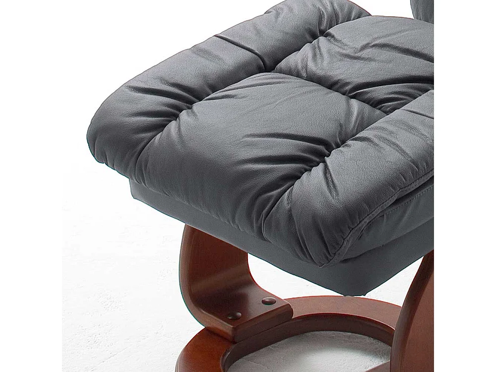 Fernsehsessel in Schwarz-Nussbaumfarben Schwarz (zweiteilig)