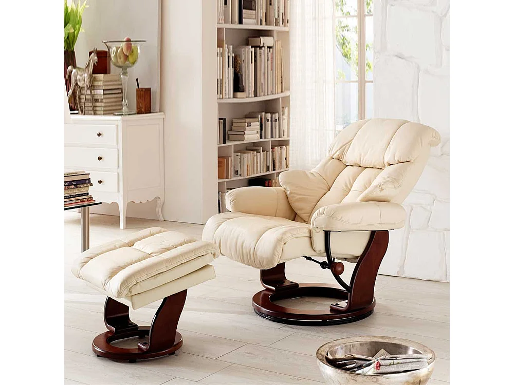 Fernsehsessel in Schwarz-Nussbaumfarben Schwarz (zweiteilig)