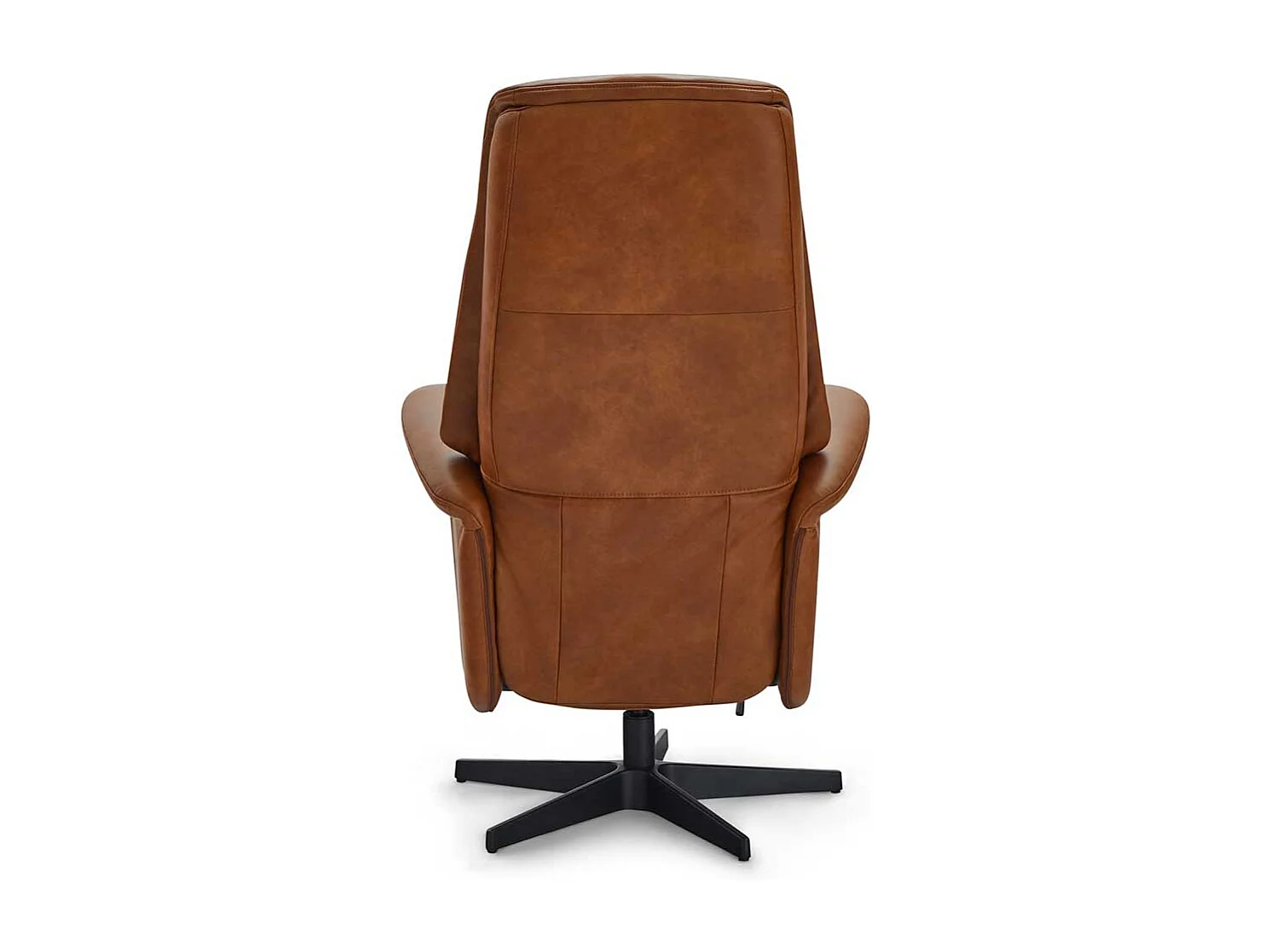 Relaxsessel Ledersessel mit hoher Rückenlehne und Sterngestell