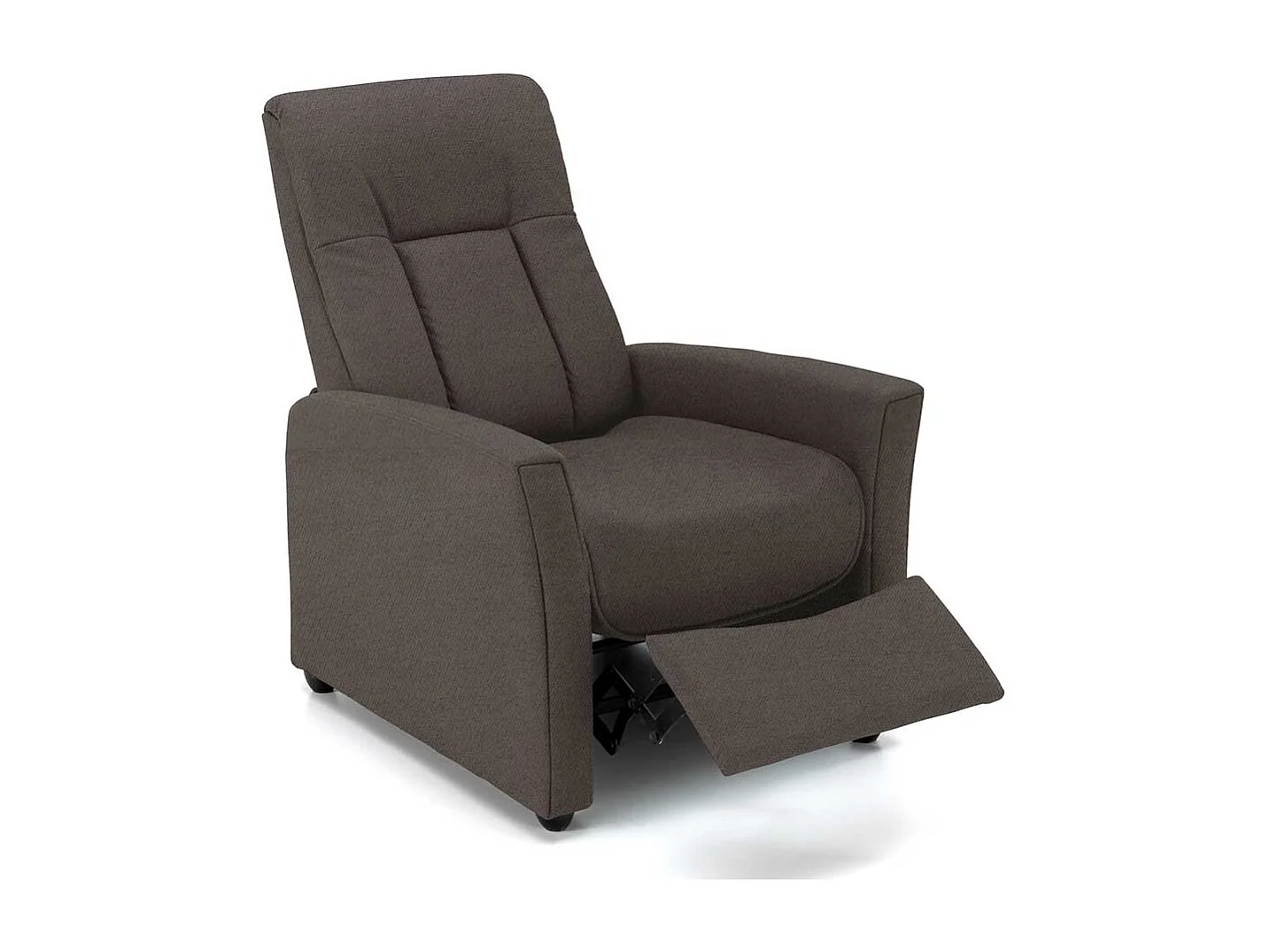 Dunkelgrauer TV Sessel mit Armlehnen Rücken verstellbar