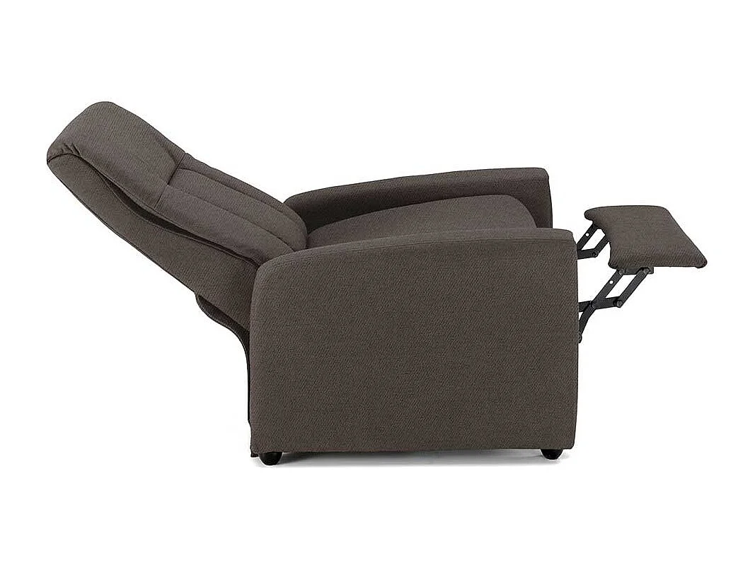 Dunkelgrauer TV Sessel mit Armlehnen Rücken verstellbar