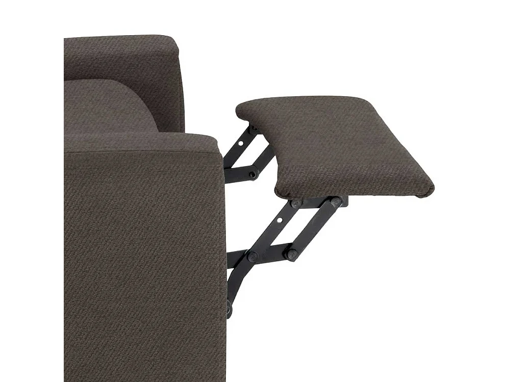 Dunkelgrauer TV Sessel mit Armlehnen Rücken verstellbar