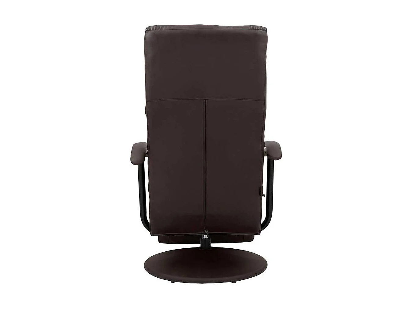 Fernsehsessel modern in Dunkelbraun Untergestell aus Metall