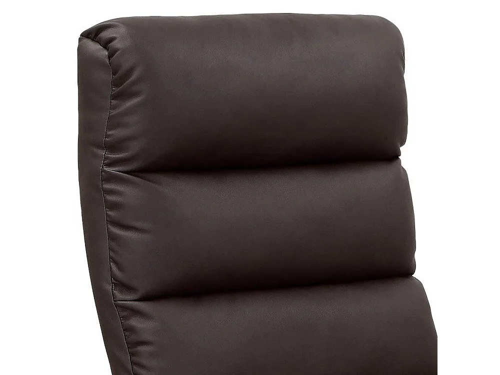 Fernsehsessel modern in Dunkelbraun Untergestell aus Metall