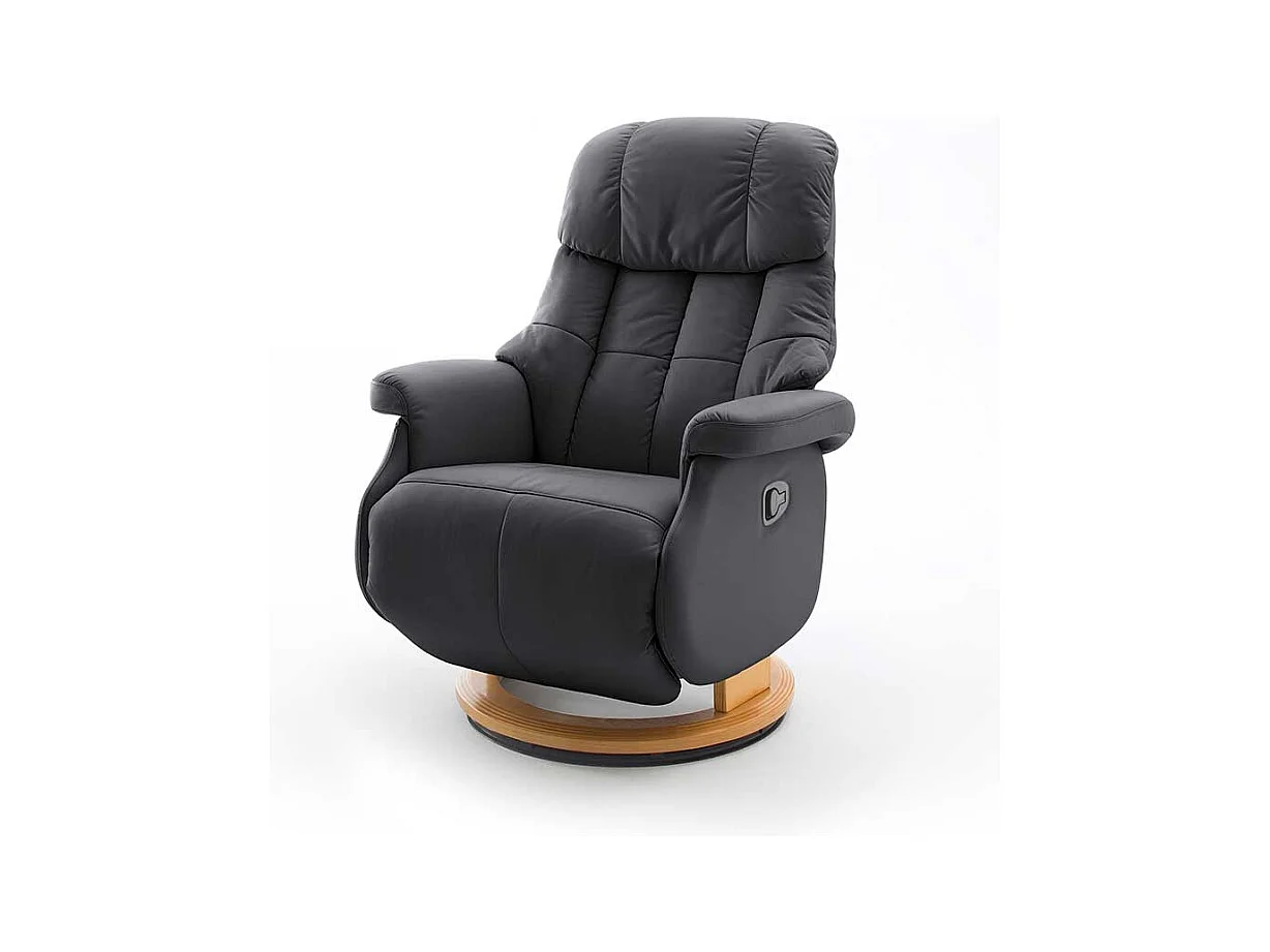 Polstersessel in Schwarz Relaxfunktion