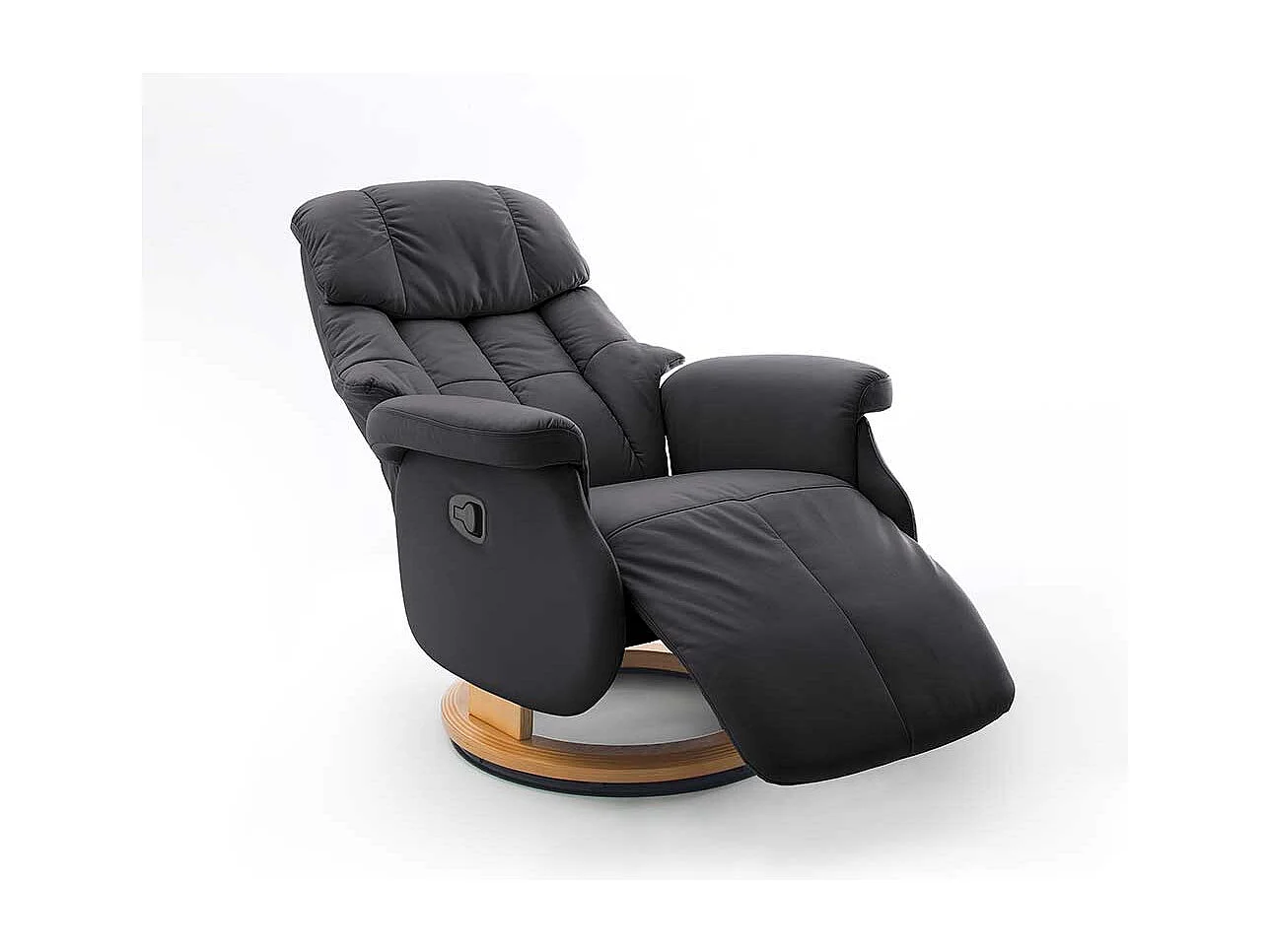 Polstersessel in Schwarz Relaxfunktion