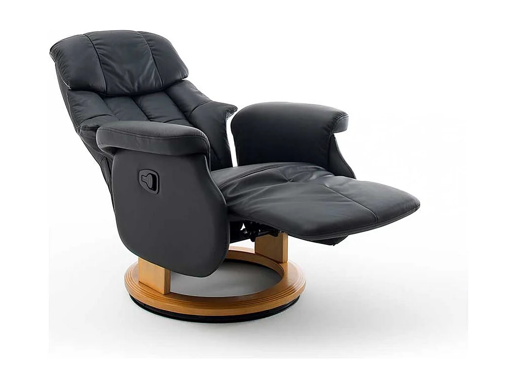 Polstersessel in Schwarz Relaxfunktion