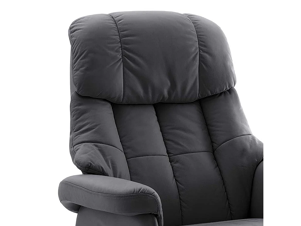 Polstersessel in Schwarz Relaxfunktion