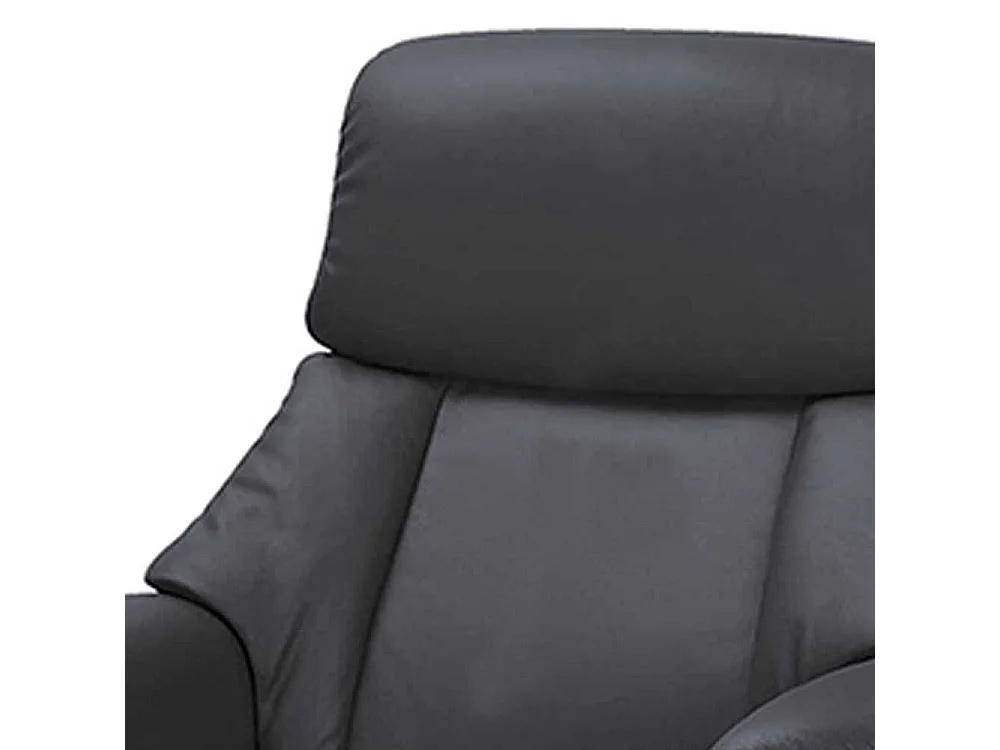 Relaxfernsehsessel in Schwarz Fu�hocker (zweiteilig)