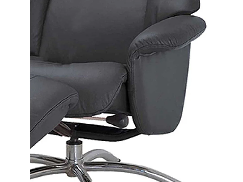 Relaxfernsehsessel in Schwarz Fu�hocker (zweiteilig)