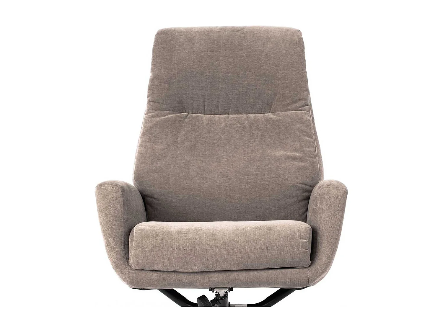 Relaxsessel in Hellgrau Samt Fußhocker (zweiteilig)