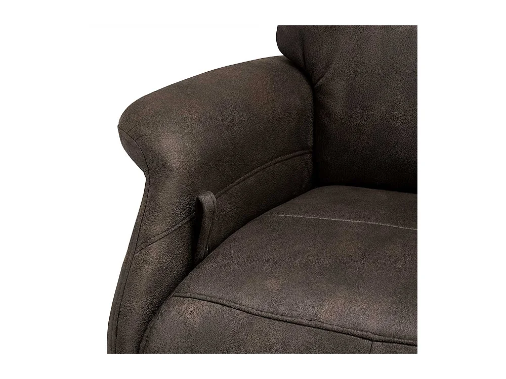 Komfortsessel in Braun Microfaser Relaxfunktion