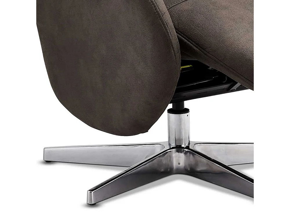 Komfortsessel in Braun Microfaser Relaxfunktion