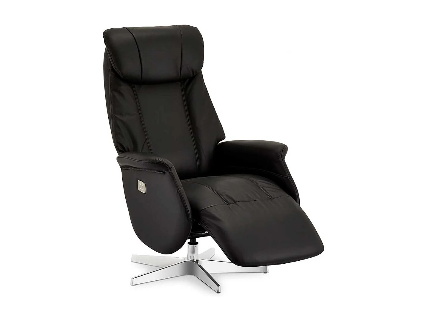 Drehbarer Relaxsessel in Schwarz Armlehnen