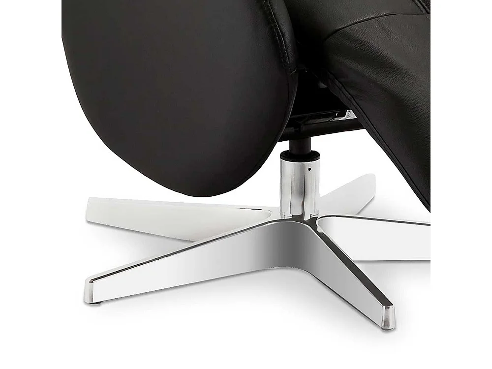 Drehbarer Relaxsessel in Schwarz Armlehnen