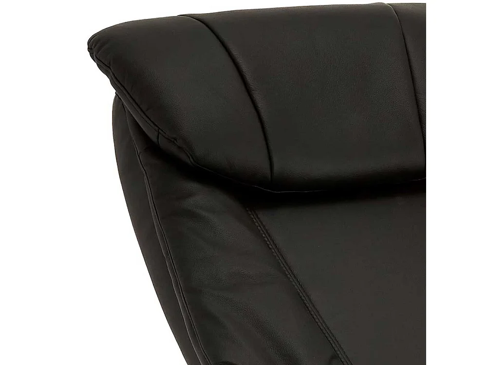 Drehbarer Relaxsessel in Schwarz Armlehnen